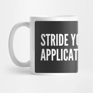 Secure Coding STRIDE Your Application Black Background Mug